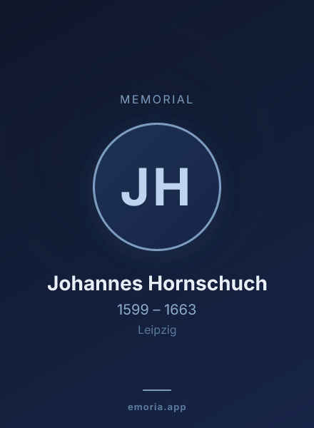 Memorial portrait of Johannes Hornschuch