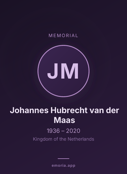 Memorial portrait of Johannes Hubrecht van der Maas