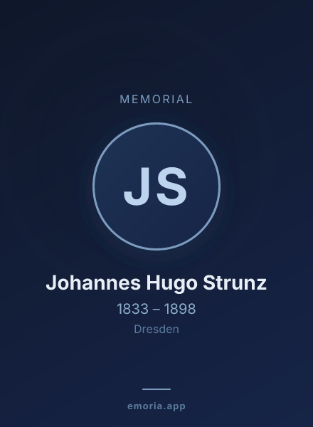 Memorial portrait of Johannes Hugo Strunz