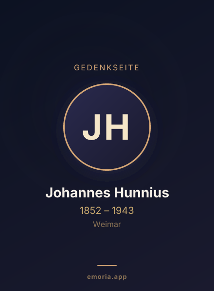 Gedenkportrait von Johannes Hunnius