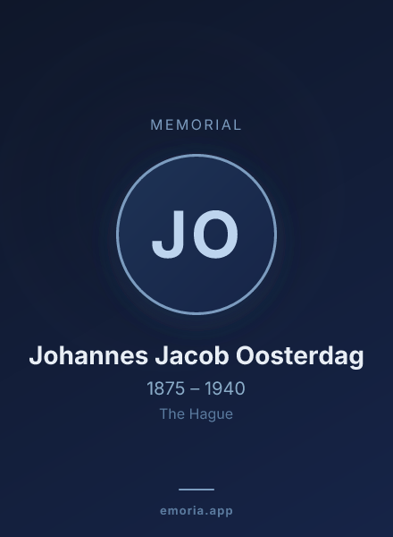 Memorial portrait of Johannes Jacob Oosterdag