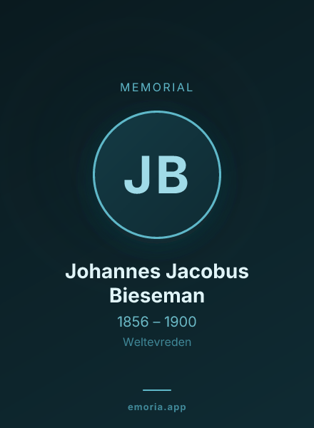 Memorial portrait of Johannes Jacobus Bieseman