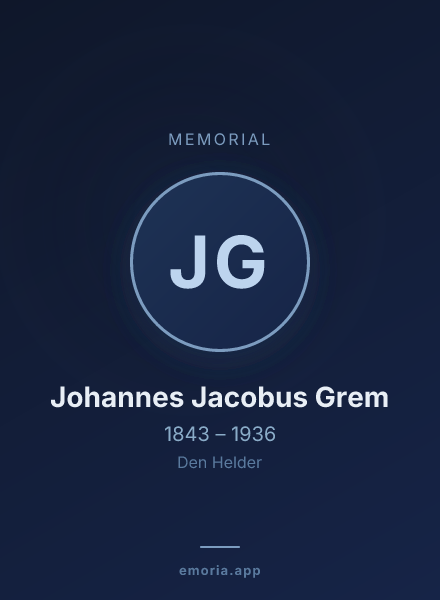 Memorial portrait of Johannes Jacobus Grem