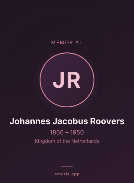 Memorial portrait of Johannes Jacobus Roovers