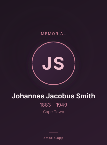 Memorial portrait of Johannes Jacobus Smith
