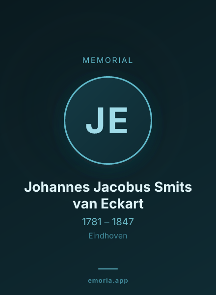 Memorial portrait of Johannes Jacobus Smits van Eckart