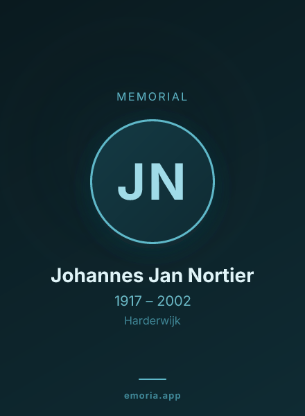Memorial portrait of Johannes Jan Nortier