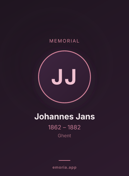 Memorial portrait of Johannes Jans