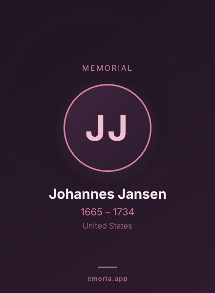Memorial portrait of Johannes Jansen