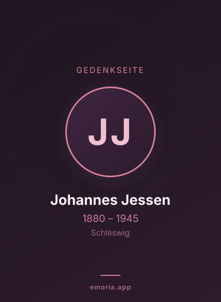 Gedenkportrait von Johannes Jessen