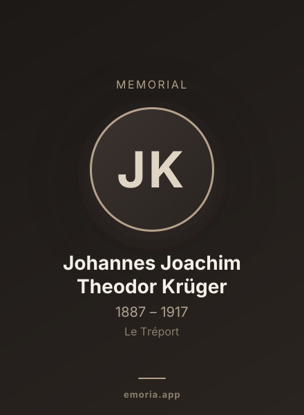 Memorial portrait of Johannes Joachim Theodor Krüger