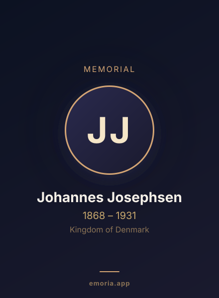 Memorial portrait of Johannes Josephsen