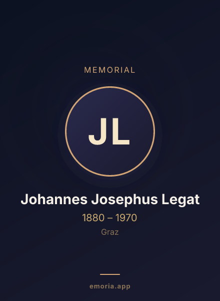 Memorial portrait of Johannes Josephus Legat