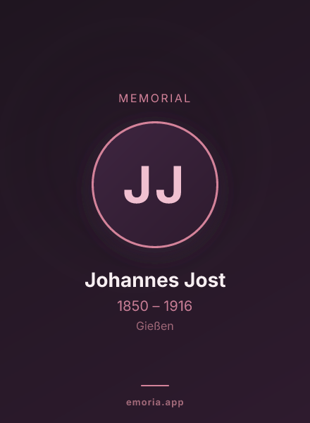 Memorial portrait of Johannes Jost