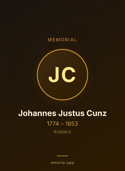 Memorial portrait of Johannes Justus Cunz