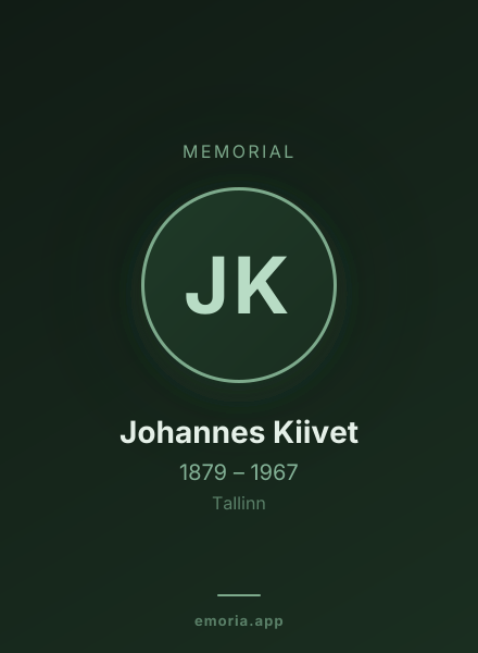 Memorial portrait of Johannes Kiivet