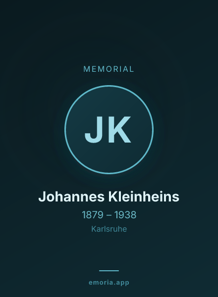 Memorial portrait of Johannes Kleinheins