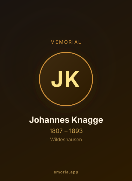Memorial portrait of Johannes Knagge