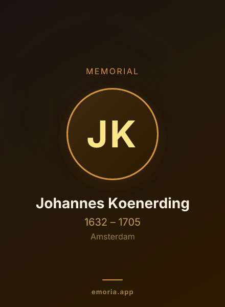 Memorial portrait of Johannes Koenerding