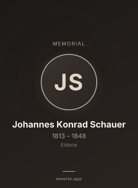 Memorial portrait of Johannes Konrad Schauer