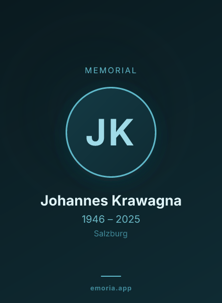 Memorial portrait of Johannes Krawagna