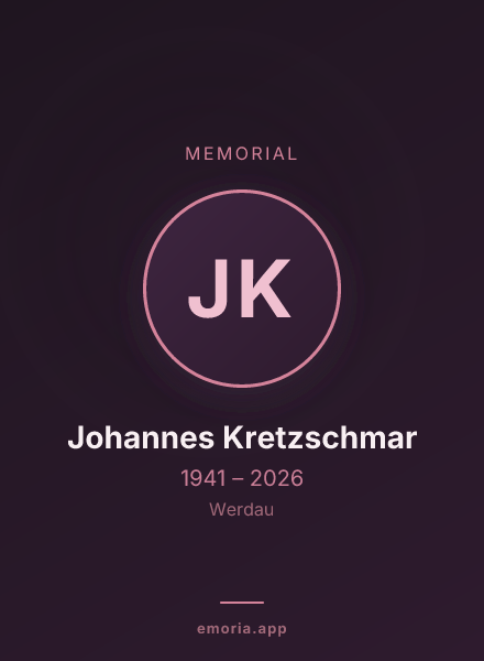 Memorial portrait of Johannes Kretzschmar