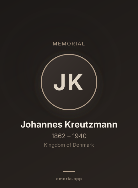 Memorial portrait of Johannes Kreutzmann