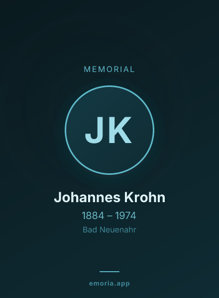 Memorial portrait of Johannes Krohn