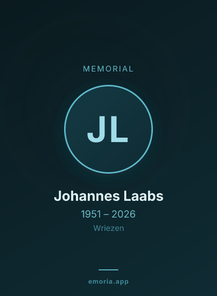 Memorial portrait of Johannes Laabs