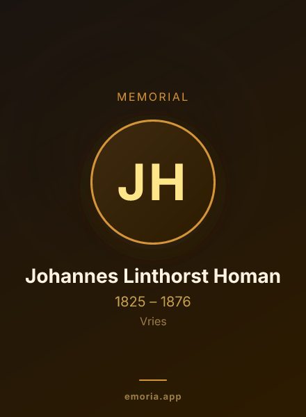 Memorial portrait of Johannes Linthorst Homan