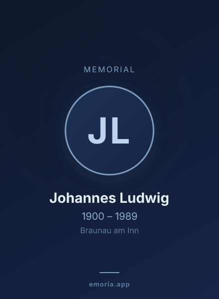 Memorial portrait of Johannes Ludwig