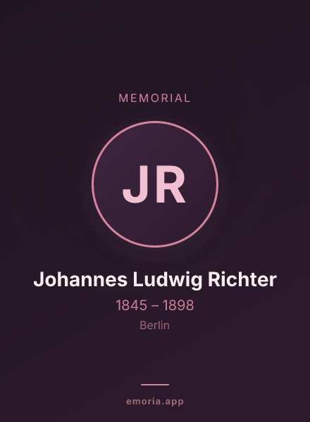 Memorial portrait of Johannes Ludwig Richter
