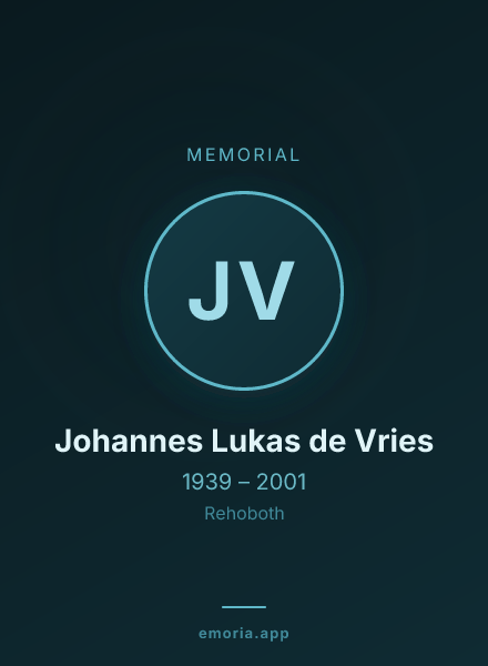 Memorial portrait of Johannes Lukas de Vries