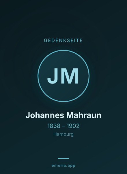 Gedenkportrait von Johannes Mahraun