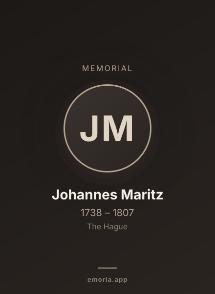 Memorial portrait of Johannes Maritz