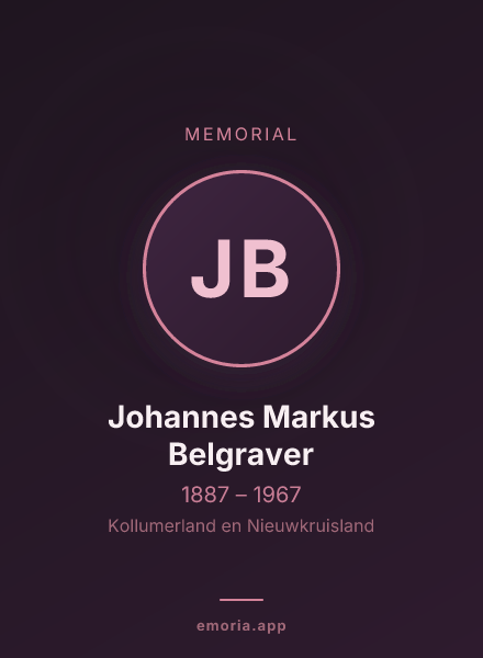 Memorial portrait of Johannes Markus Belgraver