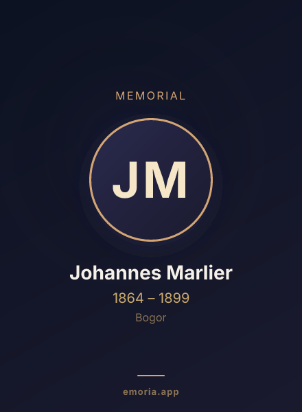 Memorial portrait of Johannes Marlier