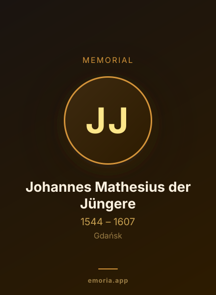 Memorial portrait of Johannes Mathesius der Jüngere
