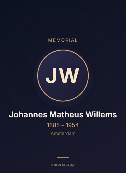 Memorial portrait of Johannes Matheus Willems