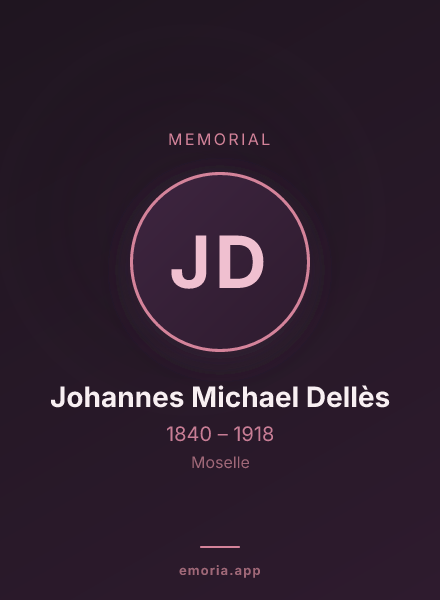 Memorial portrait of Johannes Michael Dellès