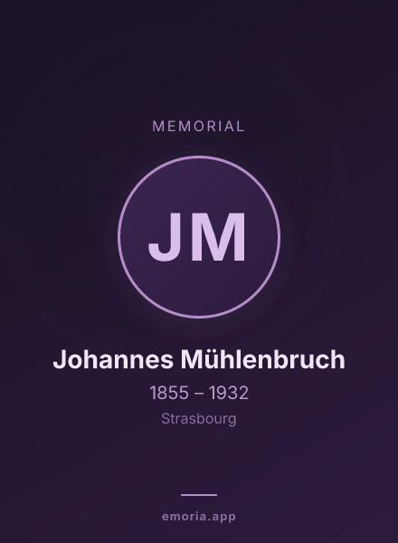 Memorial portrait of Johannes Mühlenbruch
