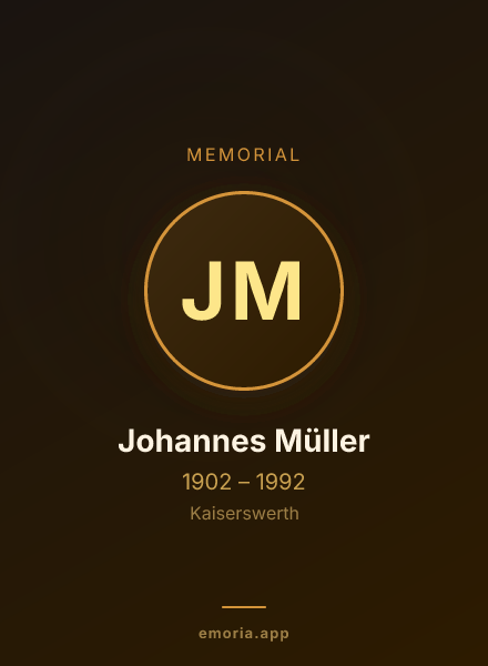 Memorial portrait of Johannes Müller