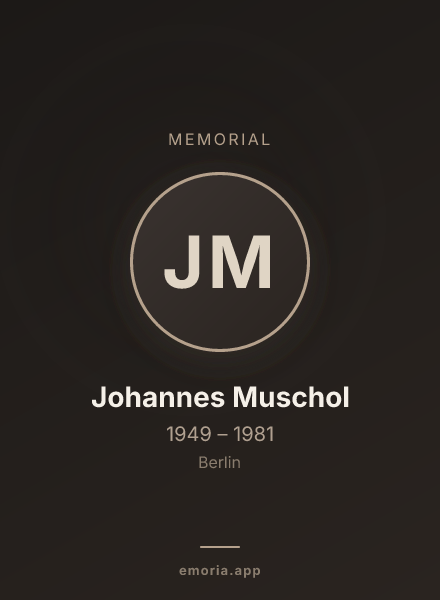 Memorial portrait of Johannes Muschol
