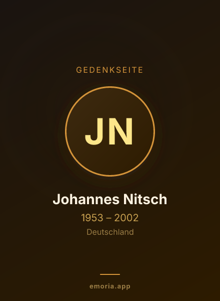 Gedenkportrait von Johannes Nitsch