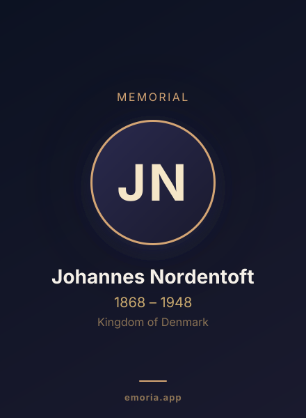 Memorial portrait of Johannes Nordentoft