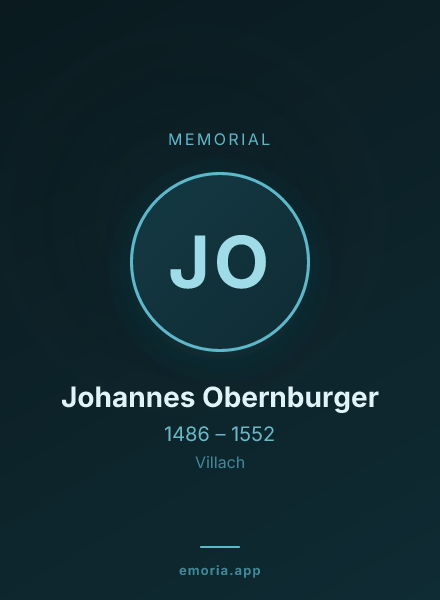 Memorial portrait of Johannes Obernburger