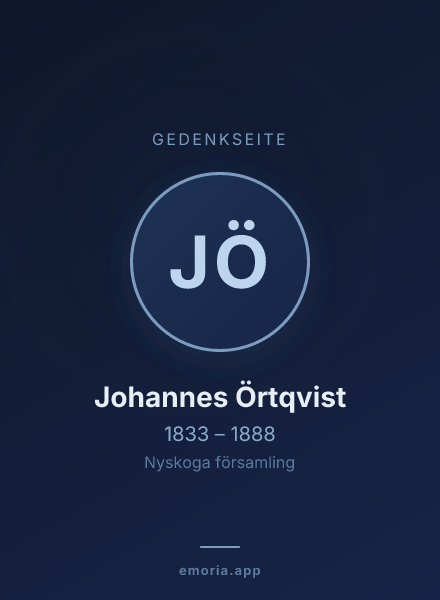 Gedenkportrait von Johannes Örtqvist