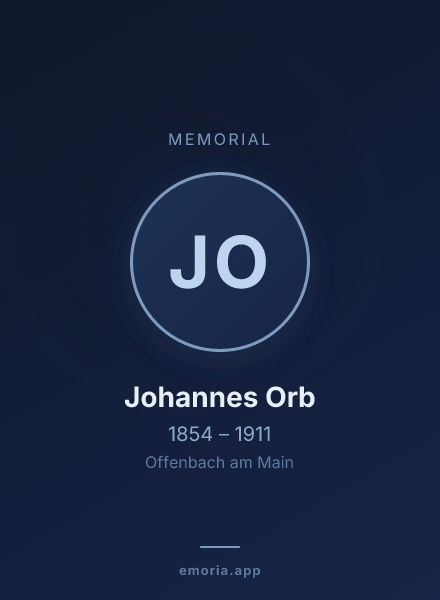 Memorial portrait of Johannes Orb