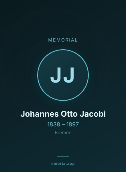 Memorial portrait of Johannes Otto Jacobi
