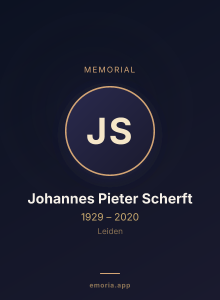 Memorial portrait of Johannes Pieter Scherft
